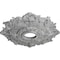 Ekena Millwork Riley Medallion (Canopies up to 4 5/8"), 18"OD x 3 1/2"ID x 1 1/2"P, Ultra Pure White Crackle CM18RLUWC - alternate 2